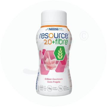 Resource 2.0+fibre Erdbeer 24x 200ml