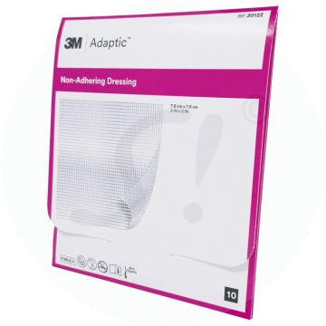 Adaptic Silikon-Wundverband 7,6x5cm 10 Stk.