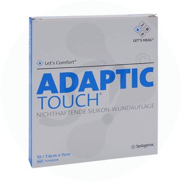 Adaptic Wundverband Silikon 10 Stk. 7,6 x 11 cm
