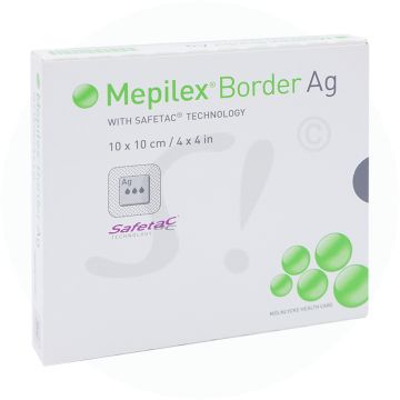 Mölnlycke Mepilex Border AG Verband 5 Stk. 10 x 10 cm