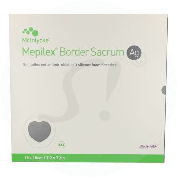 Mölnlycke Mepilex Border Sacrum AG Verband 5 Stk. 18 x 18 cm