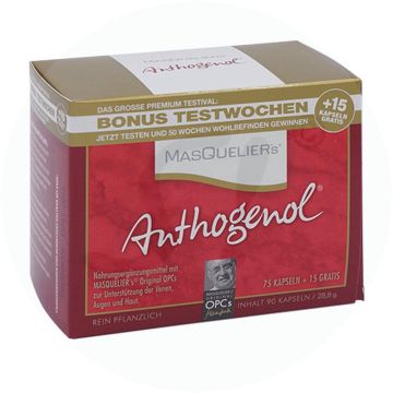 OPCs Original Masqueliers Anthogenol Kapseln 75+15 90 Stk.