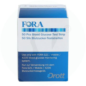 Fora Blutzucker Messstreifen 50 Stk.