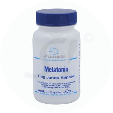 Melatonin Kapseln 1mg Junek 30 Stk.
