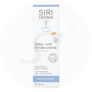 Siriderma Basische Baby- und Kindercreme 50 ml