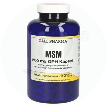 Gall Pharma MSM 500 mg Kapseln 360 Stk.