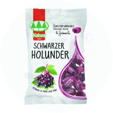 Kaiser Bonbons Schwarzer Holunder 90 g