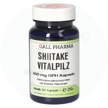 Gall Pharma Shiitake Kapseln 400mg Vital 60 Stk.