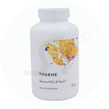 Thorne Research Betain HCl & Pepsin Kapseln 225 Stk.