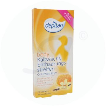 depilan Kaltwachs Enthaarungsstreifen Body 20 Stk.