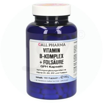 Gall Pharma Vitamin B-Komplex Kapseln +Folsäure 180 Stk.