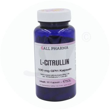 Gall Pharma L-Citrullin 500mg Kapseln 90 Stk.
