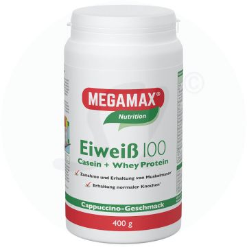 Megamax Milch+Molke Eiweiß Cappuccino 400 g