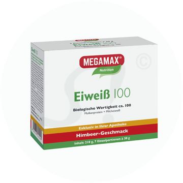 Megamax Milch+Molke Eiweiß Himbeer 30 g