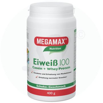 Megamax Milch+Molke Eiweiß Schoko 400 g