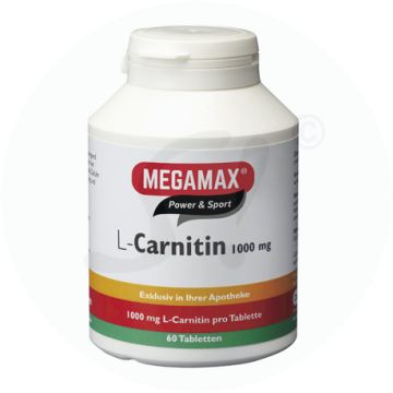 Megamax L-Carnitin Tabletten 1000 60 Stk.