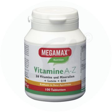 Megamax Vitamine Tabletten A-Z 100 Stk.