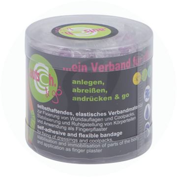 Autsch & go Elastische Bandage Lila Gepunktet 50 mm 1 Stk.