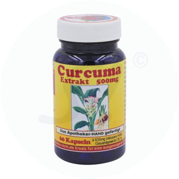Curcuma Kapseln 500 mg Extrakt 60 Stk.