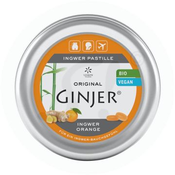 Ingwer Pastillen Ginjer Orange 40 g BIO