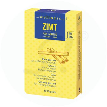 Wellness Zimt plus Ginseng 3000 Kapseln 30 Stk.
