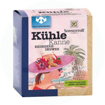 Sonnentor Kühle Kanne Erdbeer-Ingwer Tee 16 Btl.