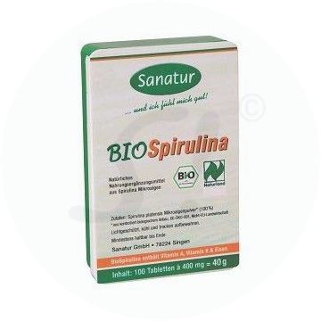 Sanatur Spirulina Tabletten 400 mg 250 Stk. BIO