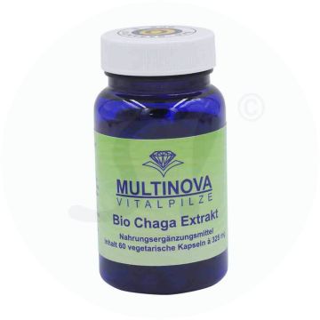 Multinova Chaga Extrakt Kapseln 60 Stk.  BIO