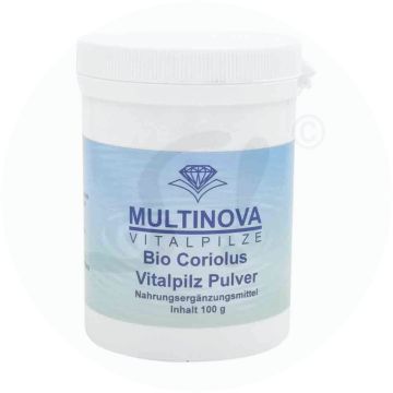 Multinova Vitalpilz Pulver Coriolus 100 g  BIO