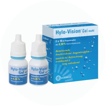 Hylo-Vision® Gel multi Augentropfen 10 ml 2 Stk.