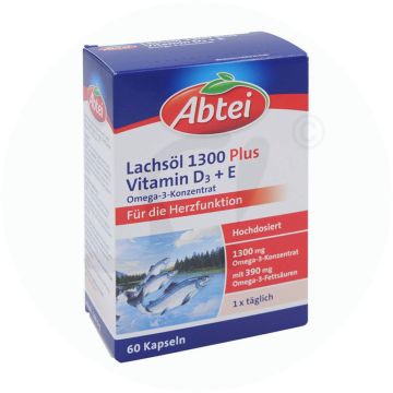 Abtei Lachsöl 1300 Kapseln 60 Stk.