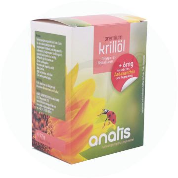 Anatis Krillöl Premium + Astaxanthin Kapseln