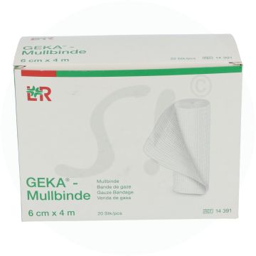 Mullbinde Geka 4 m x 6 cm 20F EP 20 Stk.
