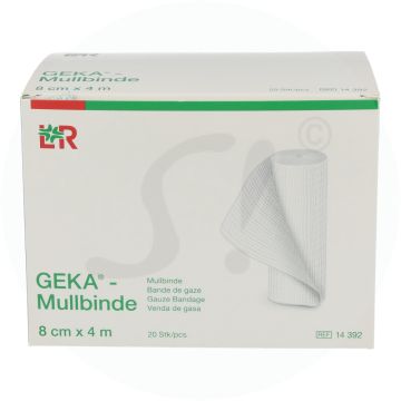 Mullbinde Geka 4 m x 8 cm 20F EP 20 Stk.