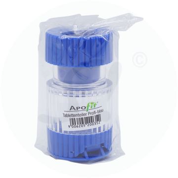 Mörser+Tabletten Teiler Apofit Blau 1 Stk.