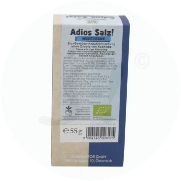 Sonnentor Adios Salz! Gartengemüse Gemüsemischung Gastrodose 150 g