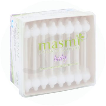 Masmi Ohrenstäbchen Baby Bio 56 Stk.