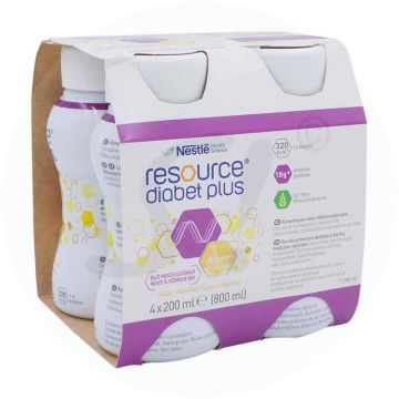 Resource Diabet Plus Vanille 4 Stk. 200 ml