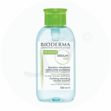 Bioderma Sébium H2O Reinigungslösung + Pump-Spender 500 ml