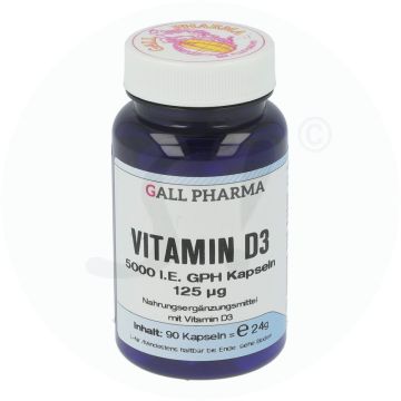 Gall Pharma Vitamin D3 5.000 I.E. Kapseln 90 Stk.