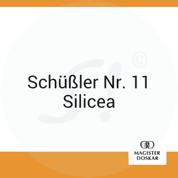 Schüßler Nr. 11 Silicea Doskar 400 Stk. D 12 Tabletten