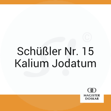 Schüßler Nr. 15 Kalium Jodatum Doskar 400 Stk. D 6 Tabletten