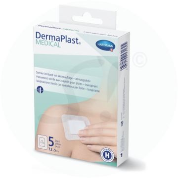 Dermaplast Wundpflaster Atmungsaktiv 15 x 9 cm 5 Stk. 