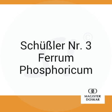 Schüßler Nr. 3 Ferrum Phosphoricum Doskar 400 Stk. D 12 Tabletten