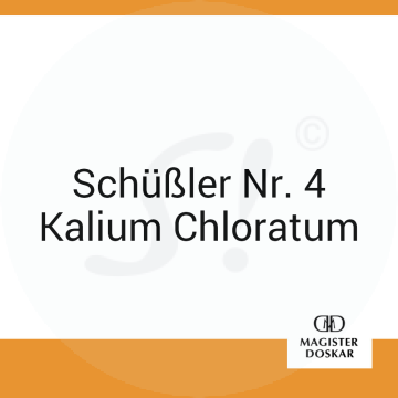 Schüßler Nr. 4 Kalium Chloratum Doskar 1.000 Stk. D 6 Tabletten