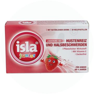 isla Junior Pastillen zuckerfrei 20 Stk. Erdbeere