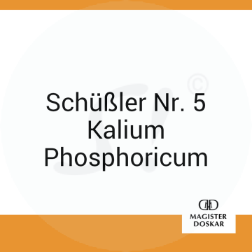 Schüßler Nr. 5 Kalium Phosphoricum Doskar 400 Stk. D 6 Tabletten