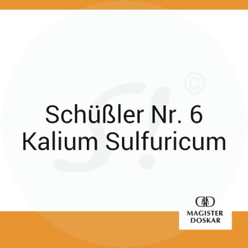 Schüßler Nr. 6 Kalium Sulfuricum Doskar 400 Stk. D 6 Tabletten