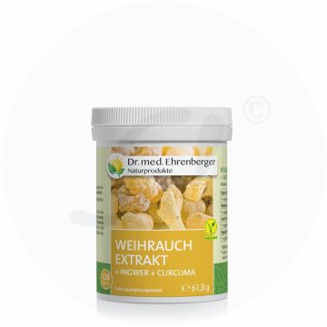 Dr. Ehrenberger Weihrauch Extrakt Kapseln (+Ingwer +Curcuma) 120 Stk.