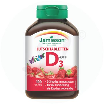 Jamieson Vitamin D3 400 I.U. für Kinder Tabletten 100 Stk.